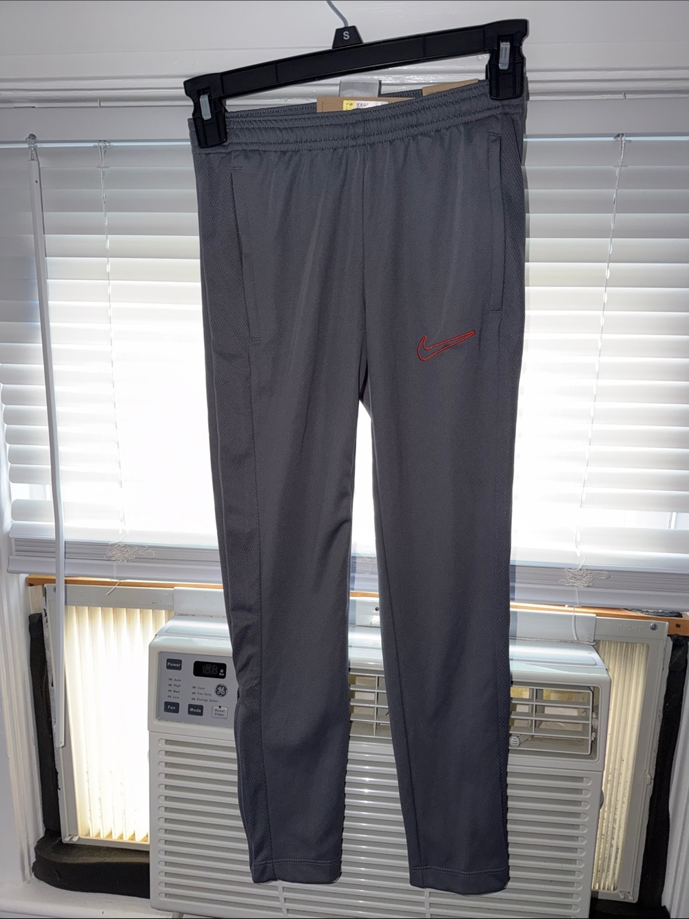 Nike Gray Jogger Sweatpants with Red Swoosh